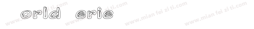 World SerieS PERSONAL USE ONLY PERS字体转换